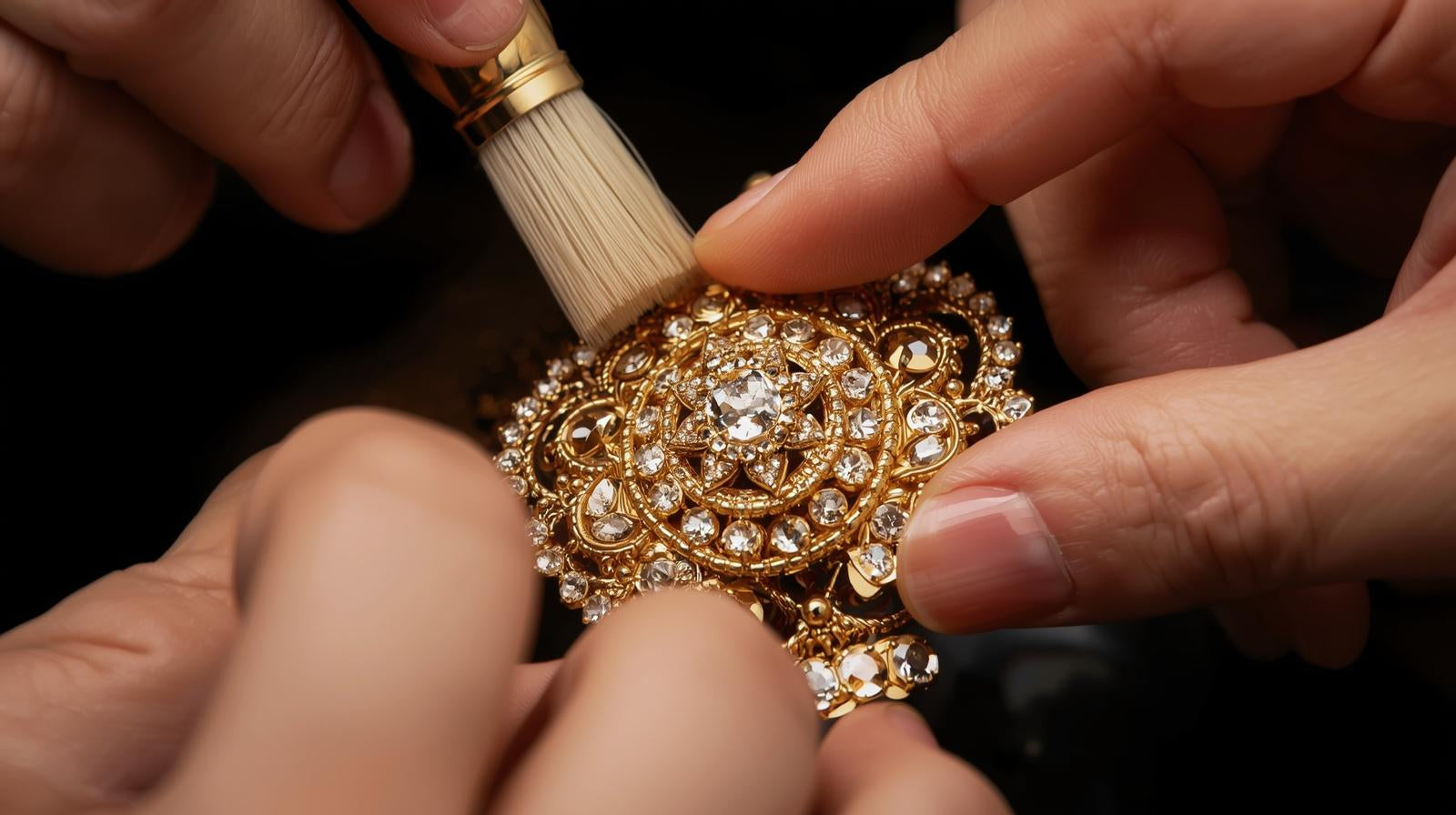 how to clean gold jewelry