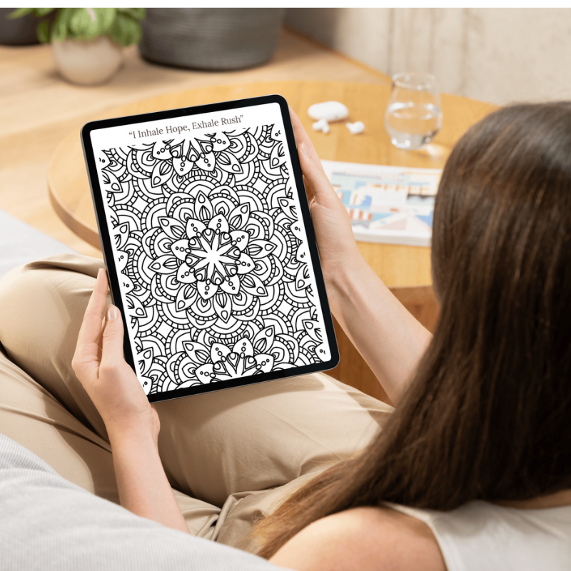 Mandala Coloring for Calm Coffee Moments