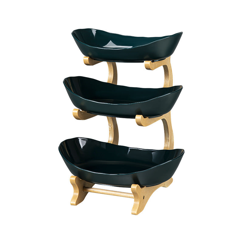 Three-layer Double-layer Plastic Shelf fruit Plate