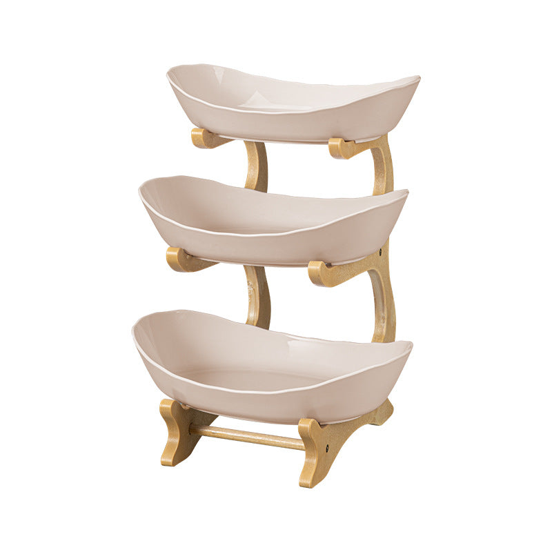 Three-layer Double-layer Plastic Shelf fruit Plate