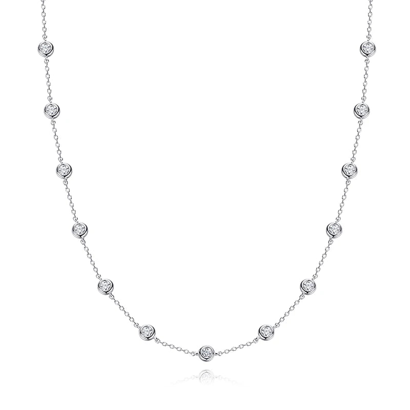 Moissanite Necklace - 0.1CT