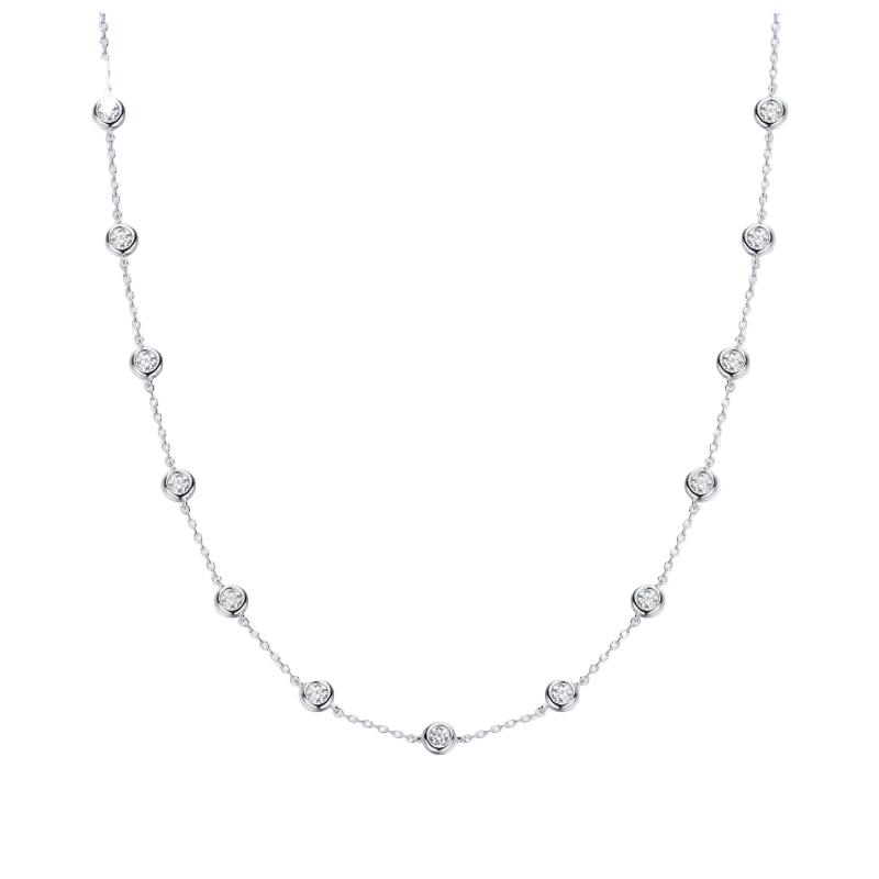 Moissanite Necklace - 0.1CT