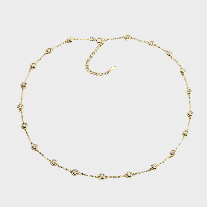 Moissanite Necklace - 0.1CT