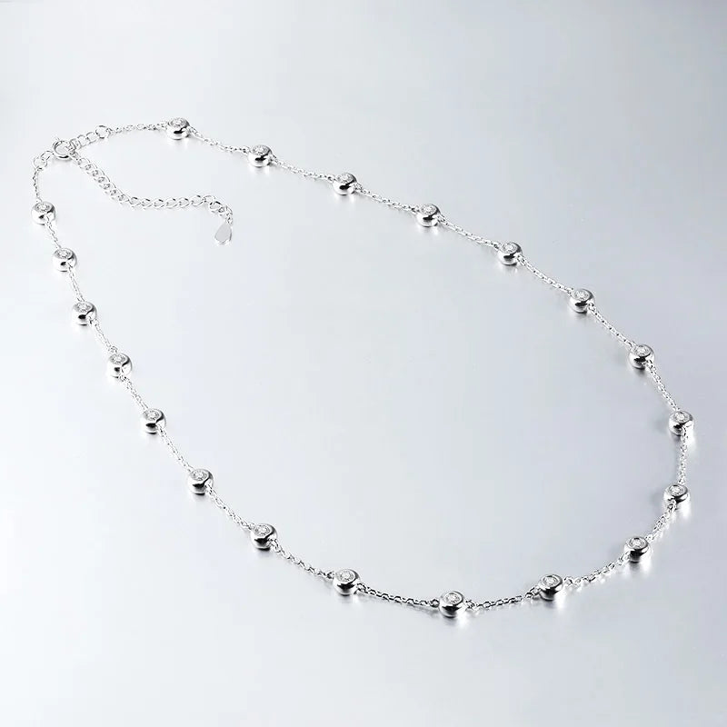 Moissanite Necklace - 0.1CT