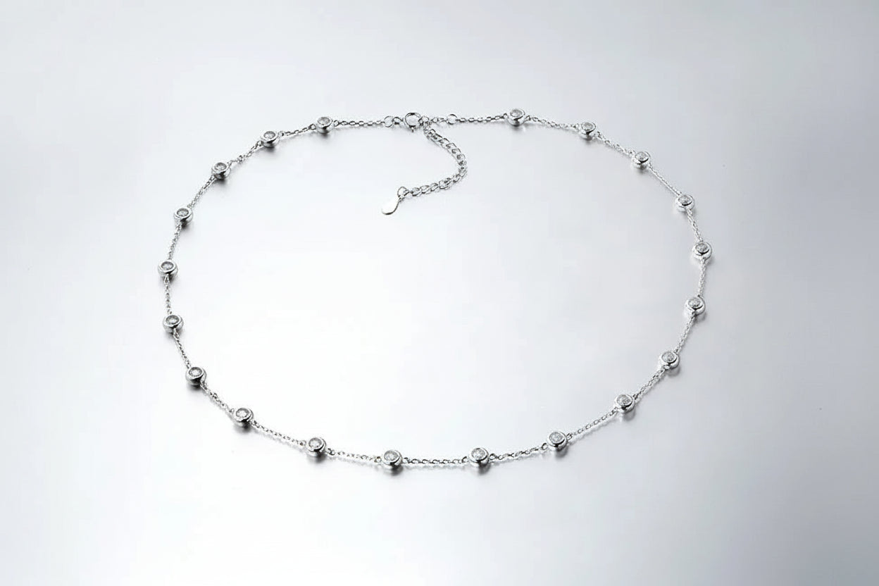 Moissanite Necklace - 0.1CT