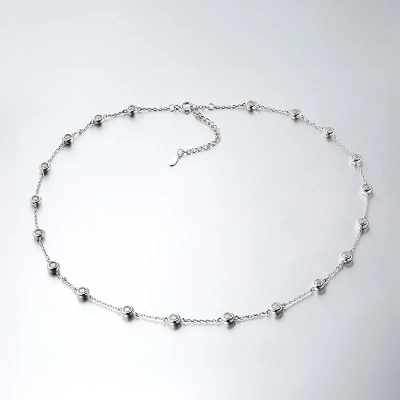 Moissanite Necklace - 0.1CT