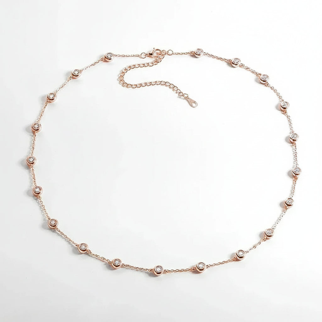 Moissanite Necklace - 0.1CT