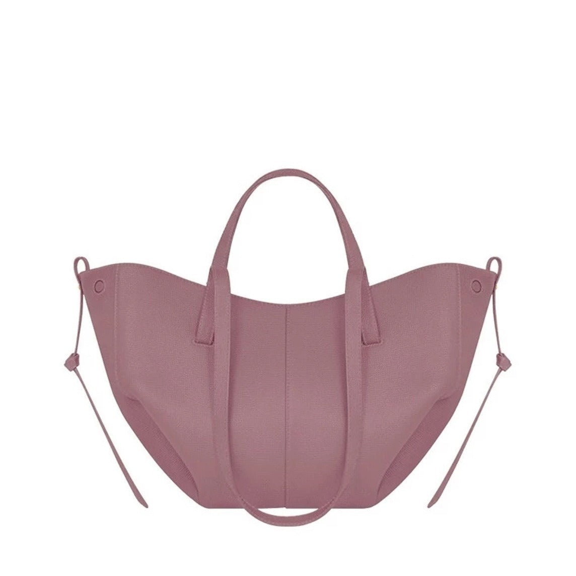 minimal leather tote bag