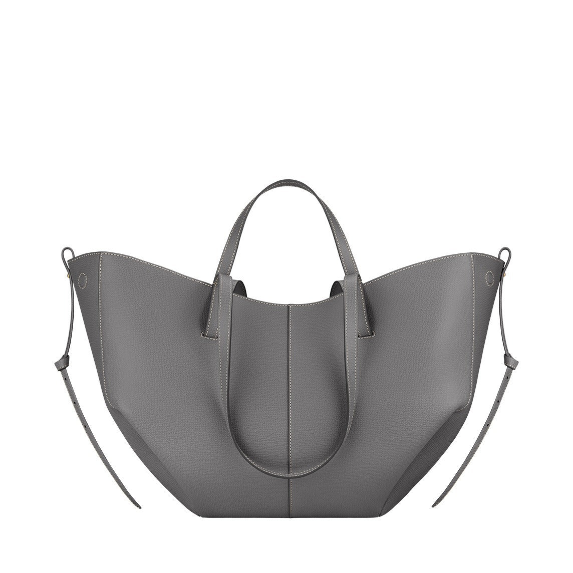 minimal leather tote bag