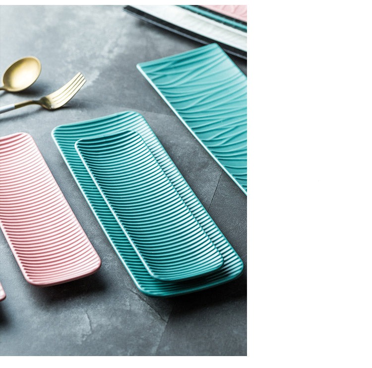 Lizan stripe Tray - large